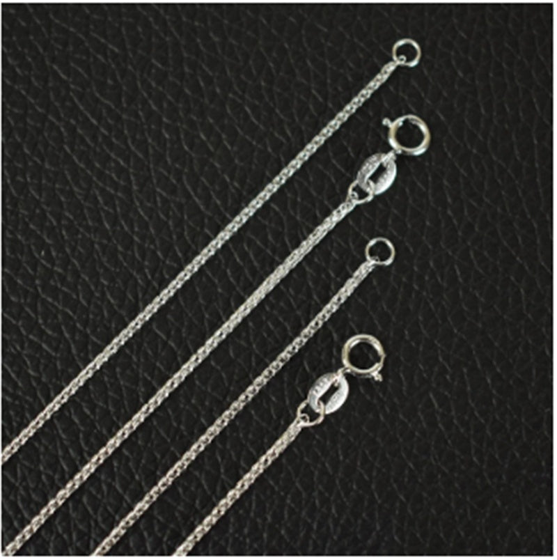 Chopin Chain Long Sweater Chain Bare Chain Woven Chain Silver Necklace