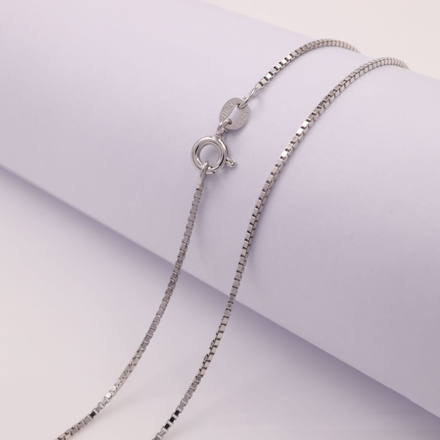 Silver Jewelry Box Single Chain S925 Silver Jewelry Box Chain With Chain