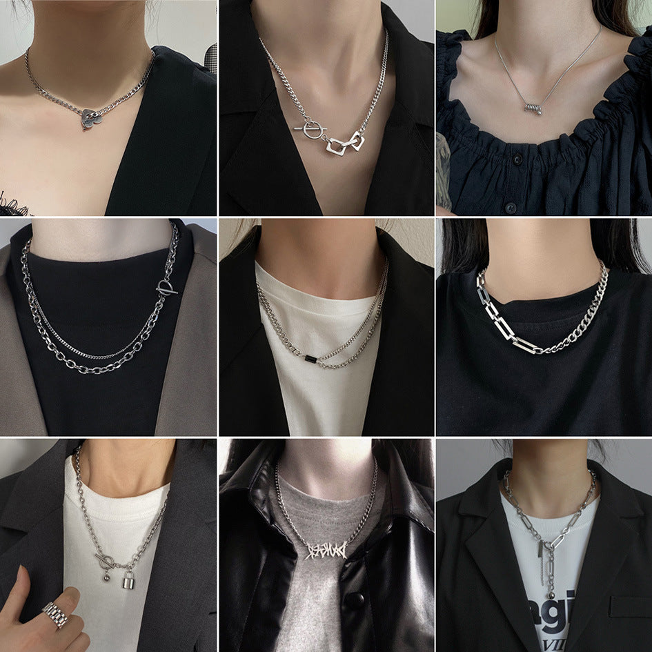 Simple Accessories Clavicle Chain Man