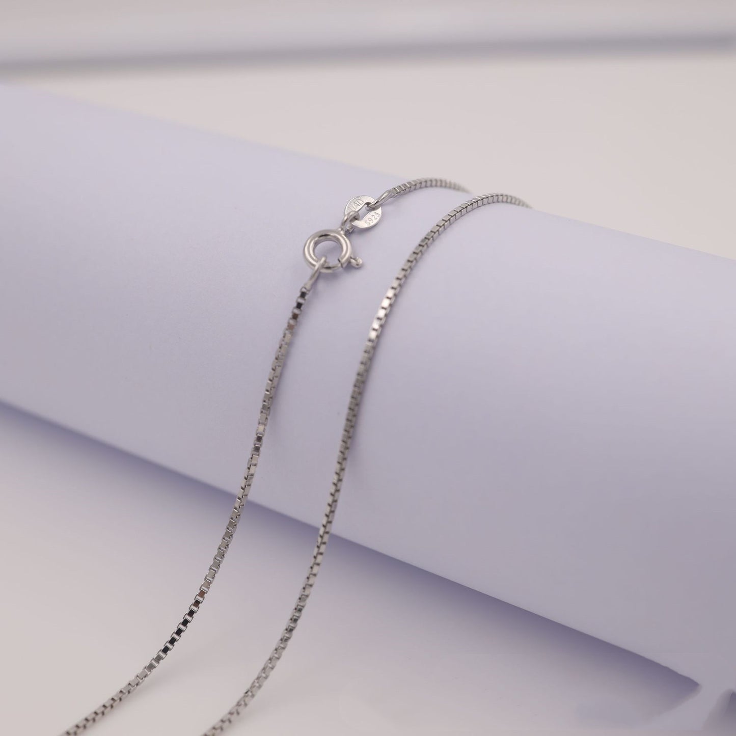 Silver Jewelry Box Single Chain S925 Silver Jewelry Box Chain With Chain