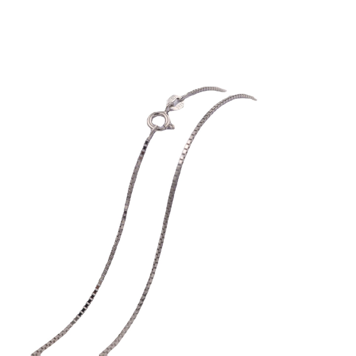 Silver Jewelry Box Single Chain S925 Silver Jewelry Box Chain With Chain