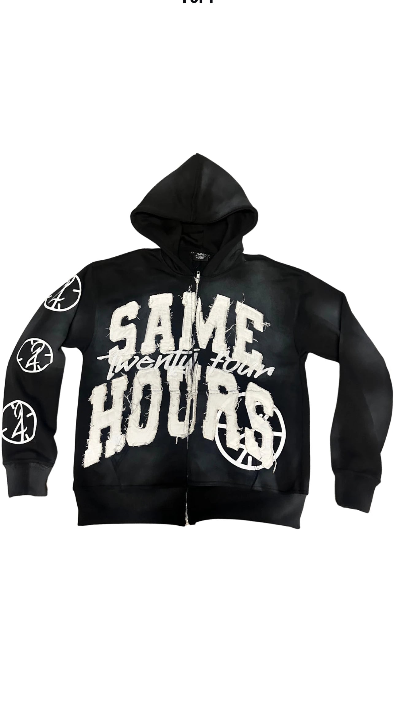 Hip-hop Trendy Streetwear Y2K Harajuku American Retro Letter Print Zipper Hoodie Men's Punk Casual Colorful Oversized Sweatshirt