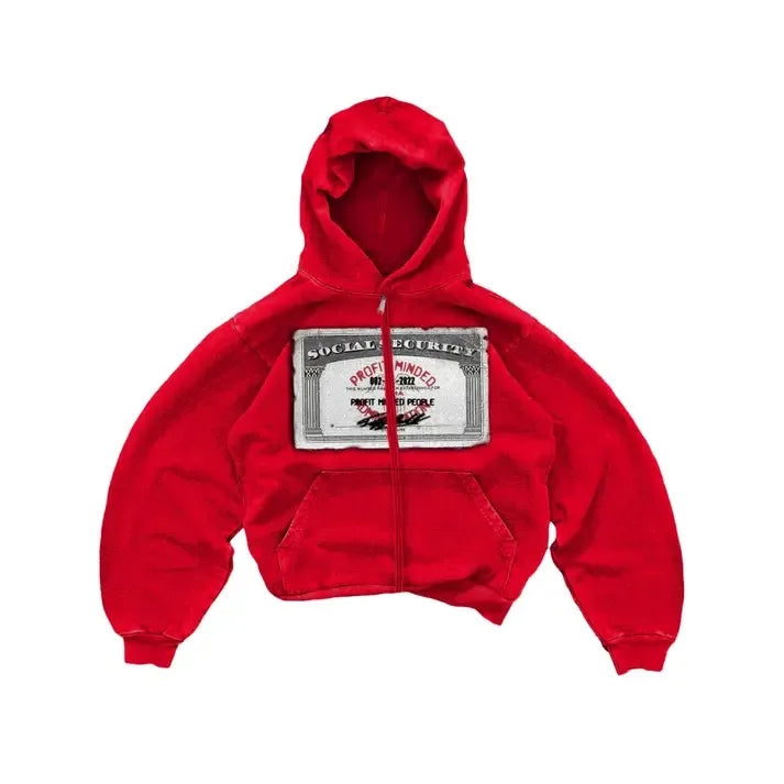 Y2k Fashion Hoodies New Harajuku Hip Hop PM Printing Long Sleeve Coats Loose zipper Hooded Retro Sweatshirt Men Women Streetwear