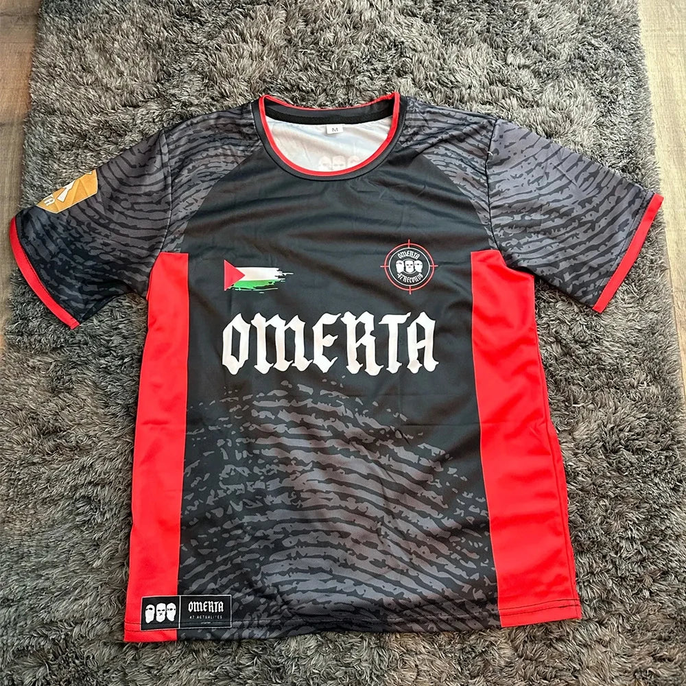 Omerta 47 Jersey Boxing Uniforms Summer Outdoor Sports Quick-drying Breathable T-shirt Maillot Men And Women Hip-hop Streetwear