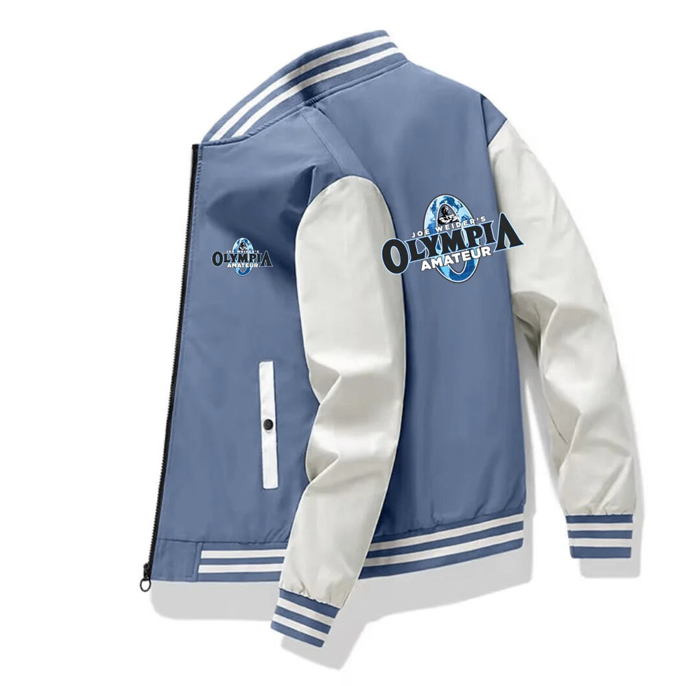 Men's Jackets OLYMPIA Gyms Harajuku Coats Slim Fit Unisex Bomber Jacket Men Baseball sports clothes Casual zipper Streetwear