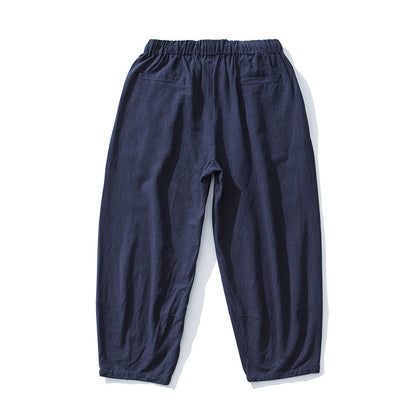 Man with wide legs pants