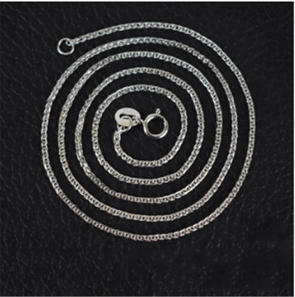 Chopin Chain Long Sweater Chain Bare Chain Woven Chain Silver Necklace