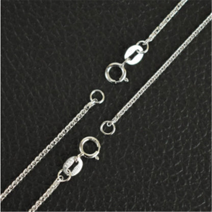 Chopin Chain Long Sweater Chain Bare Chain Woven Chain Silver Necklace
