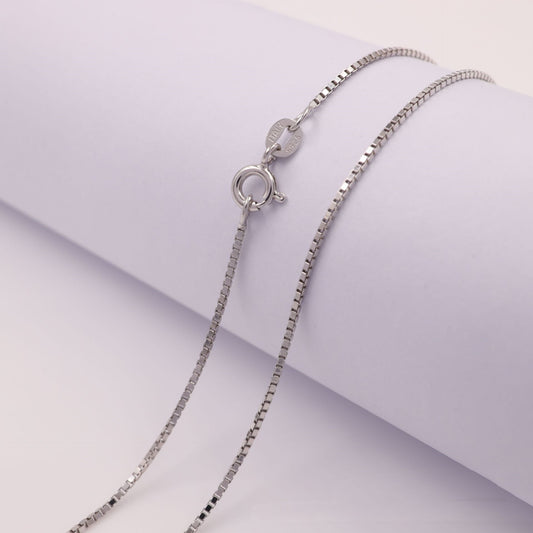 Silver Jewelry Box Single Chain S925 Silver Jewelry Box Chain With Chain