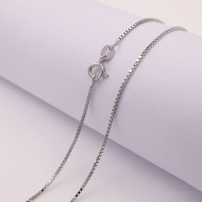 Silver Jewelry Box Single Chain S925 Silver Jewelry Box Chain With Chain