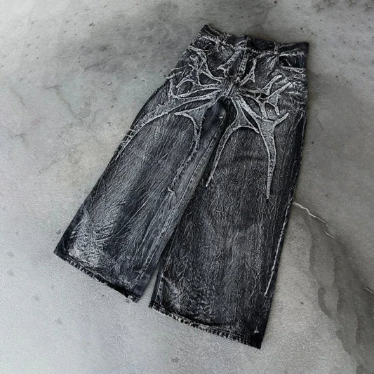 Y2K Embroidered Jeans
