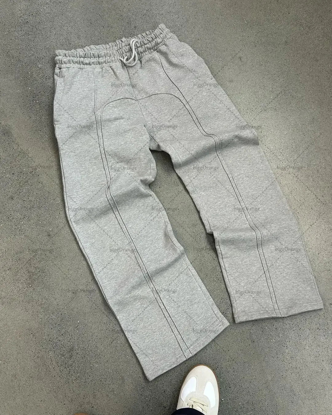 Gothic Retro Letter Embroidered Trousers Men Y2k American High Waist Sports Pants Loose Casual Versatile Wide Leg Pants Women