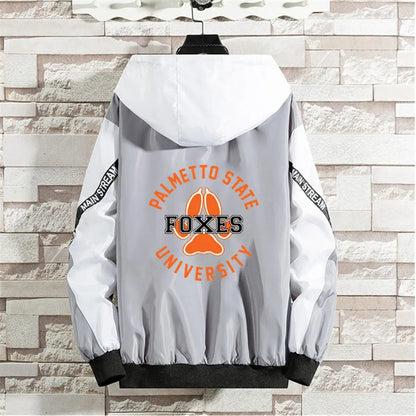 The Foxhole Court Palmetto State Foxes Jackets Men Women Windbreaker Patchwork Jacket Mens Loose Zipper Harajuku Male clothing