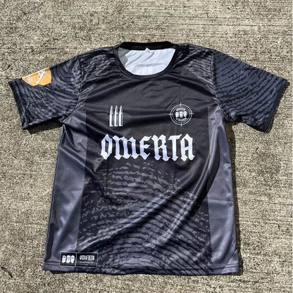 Omerta 47 Jersey Boxing Uniforms Summer Outdoor Sports Quick-drying Breathable T-shirt Maillot Men And Women Hip-hop Streetwear