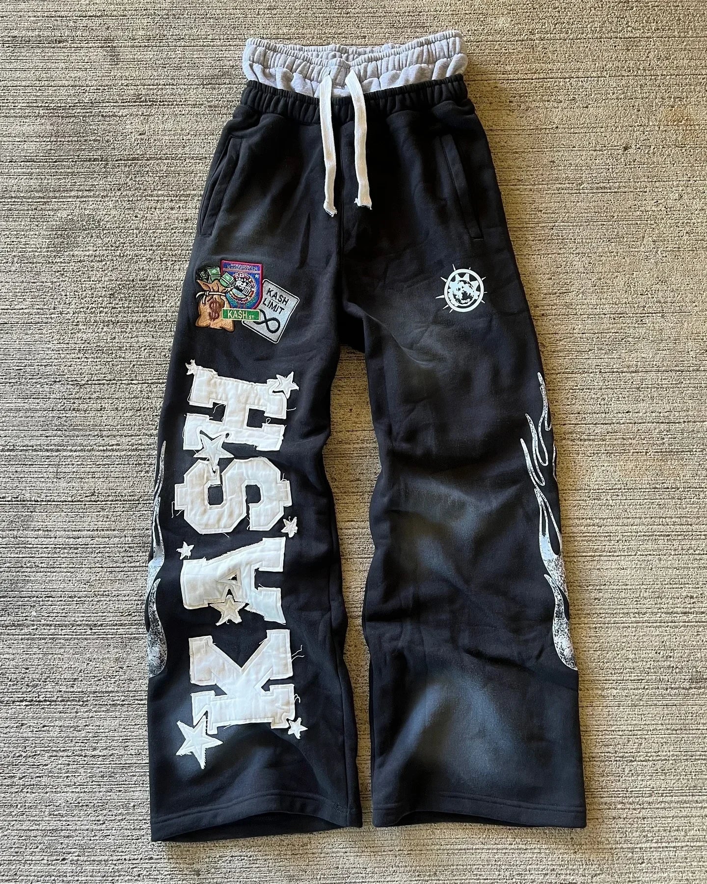 American Retro Letter Embroidered Sweatpants Women Men's 2025 New Jogging Casual Pants Goth Hip-hop Fashion Casual Straight Pant